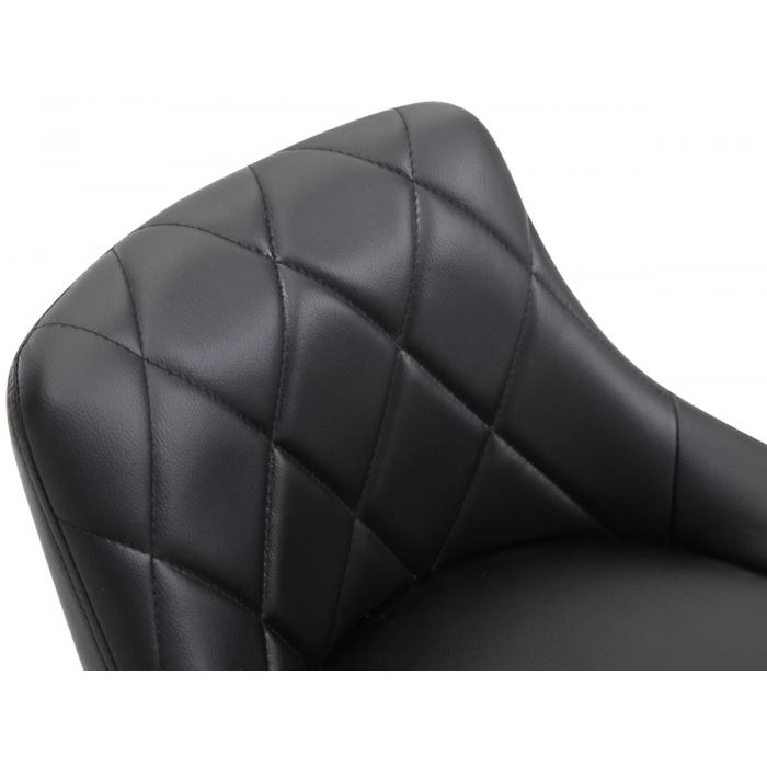 Barhocker HLO-CP30 Kunstleder ~ schwarz