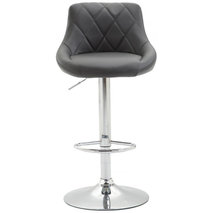 Barhocker HLO-CP30 Kunstleder ~ grau
