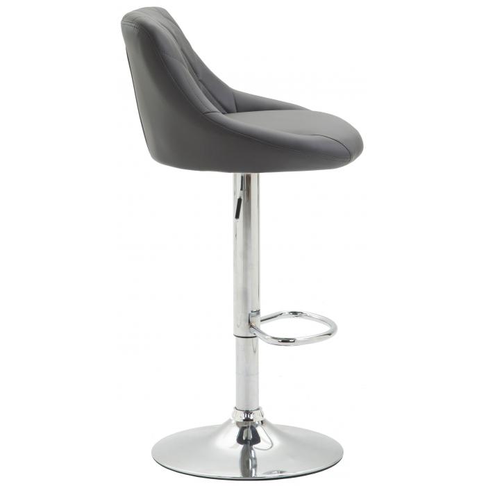 Barhocker HLO-CP30 Kunstleder ~ grau