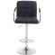 Barhocker HLO-CP35 V2 Stoff chrom ~ schwarz