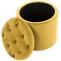 Sitzhocker HLO-CP19 Samt ~ gelb