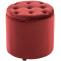 Sitzhocker HLO-CP19 Samt ~ rot