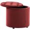 Sitzhocker HLO-CP19 Samt ~ rot