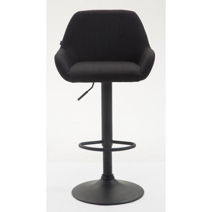 Barhocker HLO-CP8 Stoff ~ schwarz