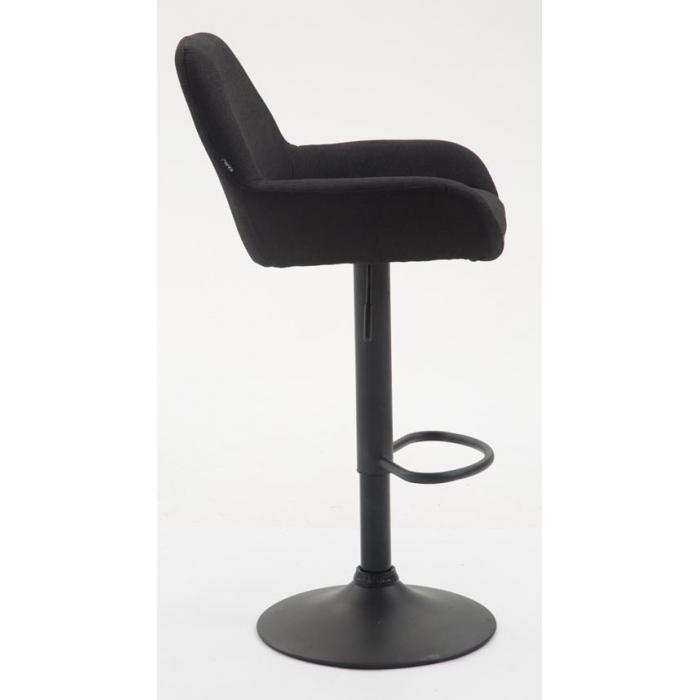 Barhocker HLO-CP8 Stoff ~ schwarz