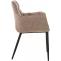 Stuhl HLO-CP92 Stoff schwarz ~ terrabraun