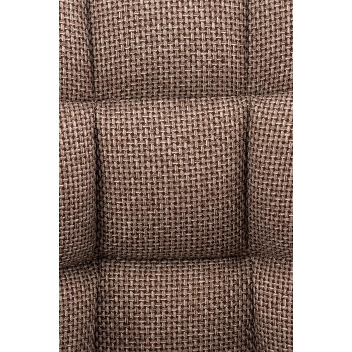 Stuhl HLO-CP92 Stoff schwarz ~ terrabraun