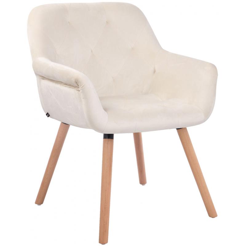 Esszimmerstuhl HLO-CP60 Samt natura ~ creme