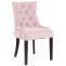 Esszimmerstuhl HLO-CP24 Samt antik ~ pink