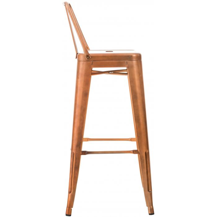 4er Set Barhocker HLO-CP38 ~ kupfer