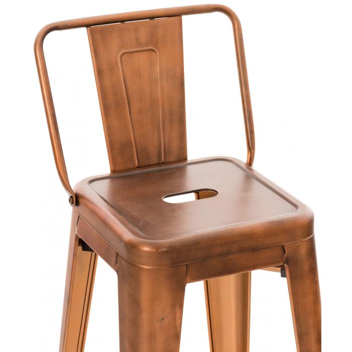 4er Set Barhocker HLO-CP38 ~ kupfer