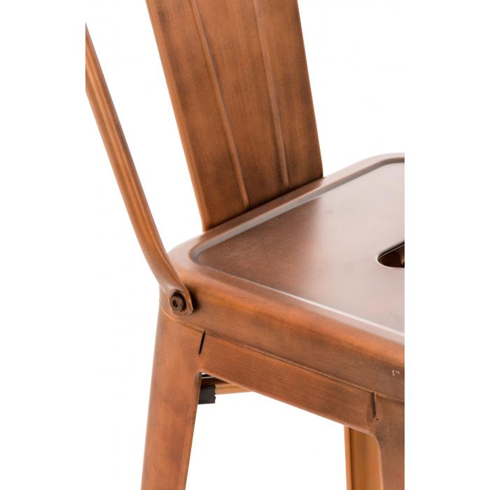 4er Set Barhocker HLO-CP38 ~ kupfer