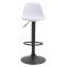 2er Set Barhocker HLO-CP24 Kunststoff schwarz ~ wei