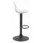 2er Set Barhocker HLO-CP24 Kunststoff schwarz ~ wei