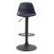 2er Set Barhocker HLO-CP24 Kunststoff schwarz ~ schwarz