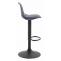 2er Set Barhocker HLO-CP24 Kunststoff schwarz ~ schwarz