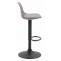 2er Set Barhocker HLO-CP24 Kunststoff schwarz ~ grau
