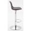 2er Set Barhocker HLO-CP24 Kunststoff chrom ~ schwarz