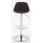 2er Set Barhocker HLO-CP24 Kunststoff chrom ~ schwarz