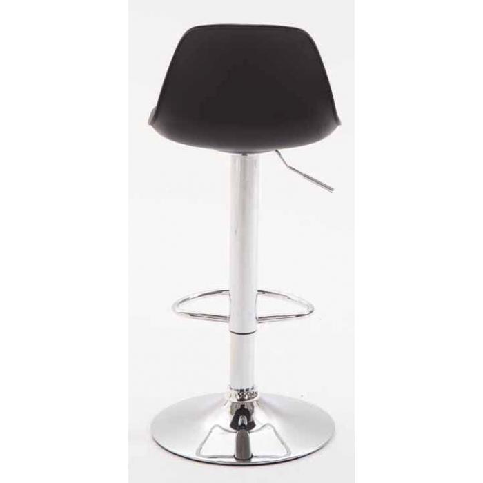 2er Set Barhocker HLO-CP24 Kunststoff chrom ~ schwarz
