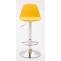 2er Set Barhocker HLO-CP24 Kunststoff chrom ~ gelb