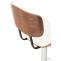 2er Set Barhocker HLO-CP232 Kunstleder ~ walnuss/wei