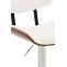 2er Set Barhocker HLO-CP232 Kunstleder ~ walnuss/wei