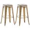 2er Set Barhocker HLO-CP21 V2 ~ gold
