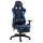 Racing Brostuhl HLO-CP82 mit Fuablage glanz ~ schwarz/blau