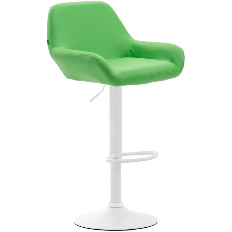 Barhocker HLO-CP8 Kunstleder wei ~ grn
