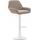 Barhocker HLO-CP8 Stoff wei ~ taupe