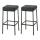2er Set Barhocker HLO-CP41 80 Stoff schwarz ~ dunkelgrau 2er Set Barhocker HLO-CP41 80 Stoff schwarz ~ dunkelgrau