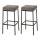 2er Set Barhocker HLO-CP41 80 Stoff schwarz ~ grau