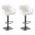 2er Set Barhocker HLO-CP1 Kunstleder schwarz ~ wei