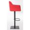 2er Set Barhocker HLO-CP1 Kunstleder schwarz ~ rot