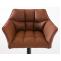 2er Set Barhocker HLO-CP1 Kunstleder schwarz ~ hellbraun