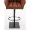 2er Set Barhocker HLO-CP1 Kunstleder schwarz ~ hellbraun