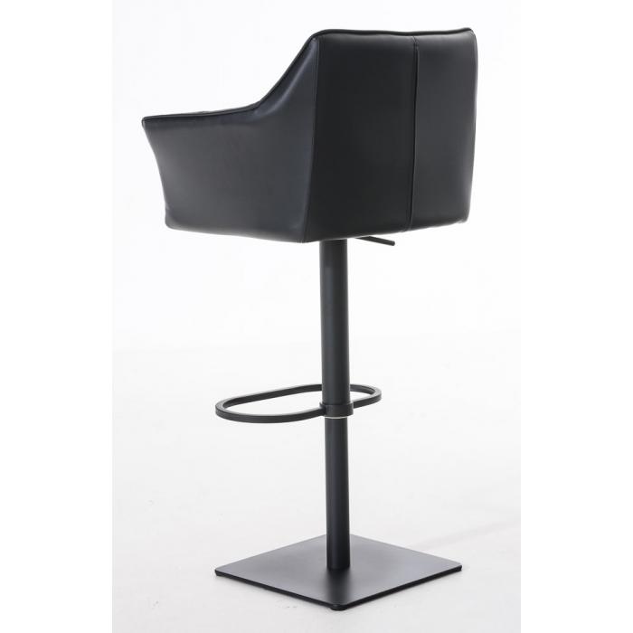 2er Set Barhocker HLO-CP1 Kunstleder schwarz ~ schwarz