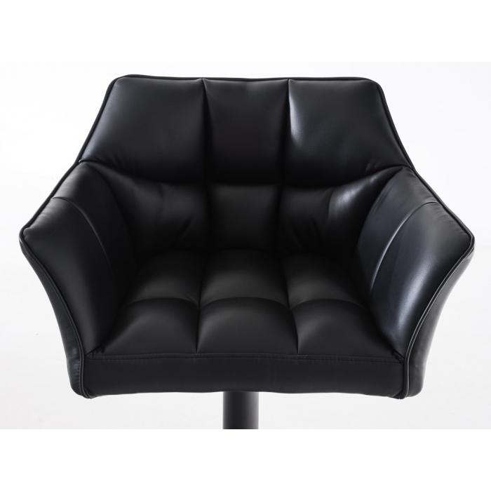 2er Set Barhocker HLO-CP1 Kunstleder schwarz ~ schwarz