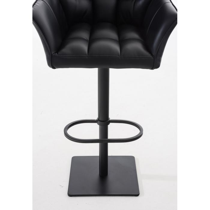 2er Set Barhocker HLO-CP1 Kunstleder schwarz ~ schwarz