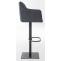2er Set Barhocker HLO-CP1 Stoff schwarz ~ dunkelgrau