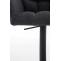 2er Set Barhocker HLO-CP1 Stoff schwarz ~ dunkelgrau
