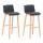 2er Set Barhocker HLO-CP20 Stoff Natura ~ dunkelgrau 2er Set Barhocker HLO-CP20 Stoff Natura ~ dunkelgrau