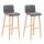 2er Set Barhocker HLO-CP20 Stoff Natura ~ hellgrau 2er Set Barhocker HLO-CP20 Stoff Natura ~ hellgrau