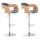 2er Set Barhocker HLO-CP235 Stoff ~ natura/blau
