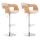 2er Set Barhocker HLO-CP235 Stoff ~ natura/creme