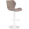 Barhocker HLO-CP14 Stoff wei ~ taupe