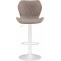 Barhocker HLO-CP14 Stoff wei ~ taupe
