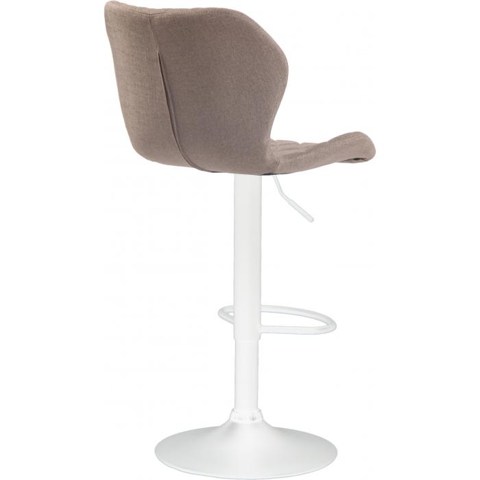 Barhocker HLO-CP14 Stoff wei ~ taupe