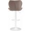 Barhocker HLO-CP14 Stoff wei ~ taupe